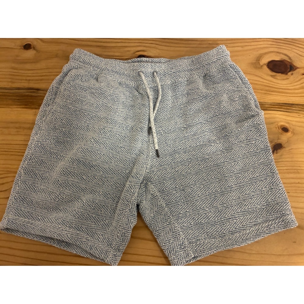 Faherty Brand Mens whitewater Sweatshorts Grey Shell Loop Size Large